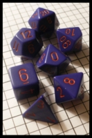 Dice : Dice - Dice Sets - Chessex Opaque Purple w Red Nums CHX 25417 - Troll and Toad Online Aug 2010